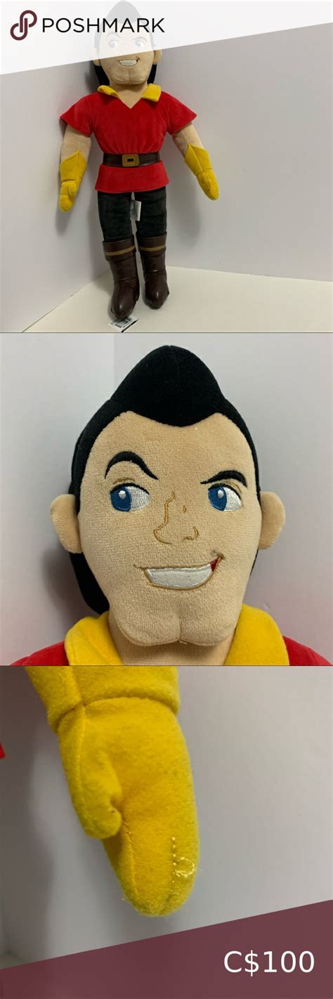 Disney Store Gaston Beauty And Beast Plush Doll