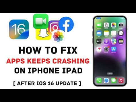 Fix Apps Keep Crashing On Iphone Ipad After Ios Update How Fix Apps