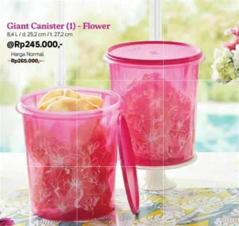 Giant Canister Flower Toples Tupperware Lazada Indonesia