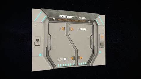 3D Model Sci Fi Door Version 2 CGTrader