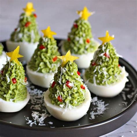 Deviled Egg Christmas Trees Recipes