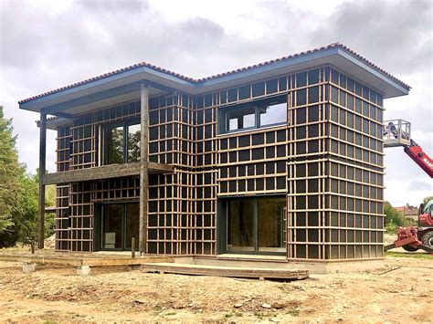 Maison En Bois En Cours De Construction Sur Limoges Guillaumie