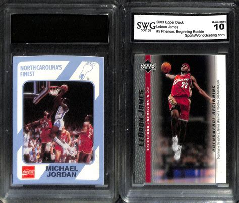 Lot Detail Lot Of Graded Basketball Cards W Michael Jordan