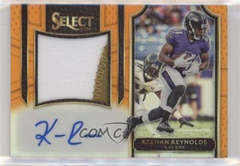 2016 Panini Select Jumbo Rookie Signature Swatches Orange Prizm JS