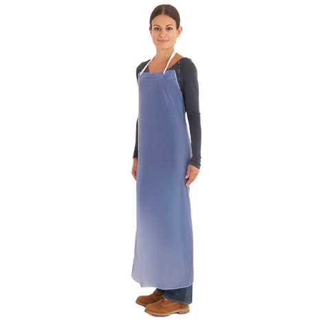 Ansell 56 007 Alphatec Pvc Vinyl Aprons Blue 6 Mil