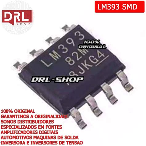 Kit 2 Lm393 Smd CI LM393 Circuito Integrado Lm 393 Original Shopee Brasil