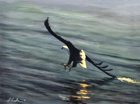 Malawi Fish Eagle Painting By Sidney Vaughn Fine Art America