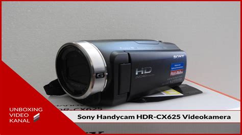 Sony Handycam Hdr Cx625 Videokamera Unboxing Video Youtube