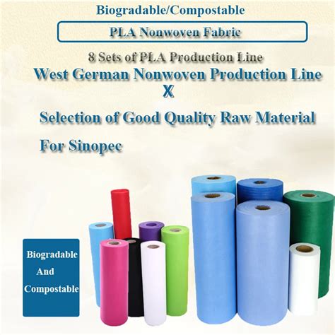 Biodegradable Pla White Fabric Corn Fiber Spunbond Fabrics