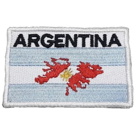 Escudo Bordado Bandera Argentina Con Malvinas