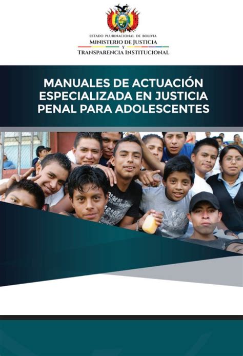 Manuales De Actuaci N Especializada En Justicia Penal Para Adolescentes