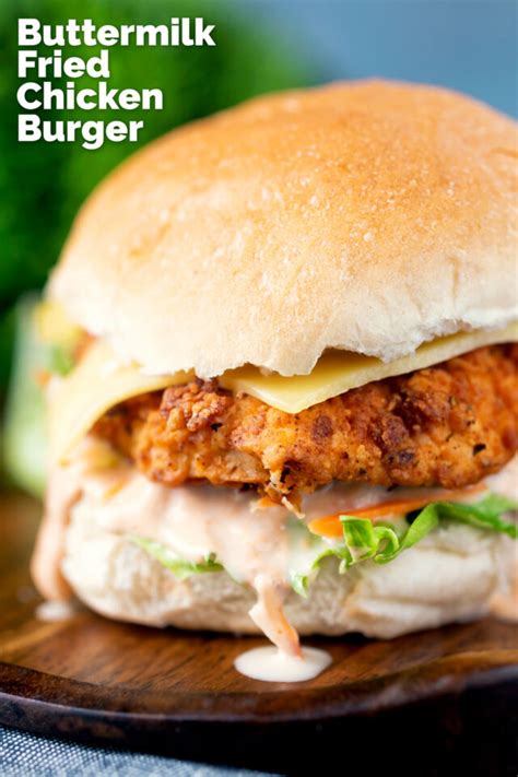 Buttermilk Fried Chicken Burger with Chicory Slaw - Krumpli