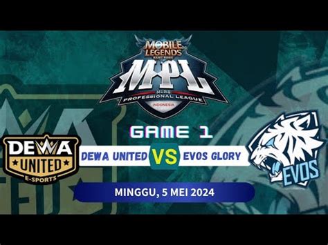 Dewa United Esport Vs Evos Glory Game Mplid S Regular Season