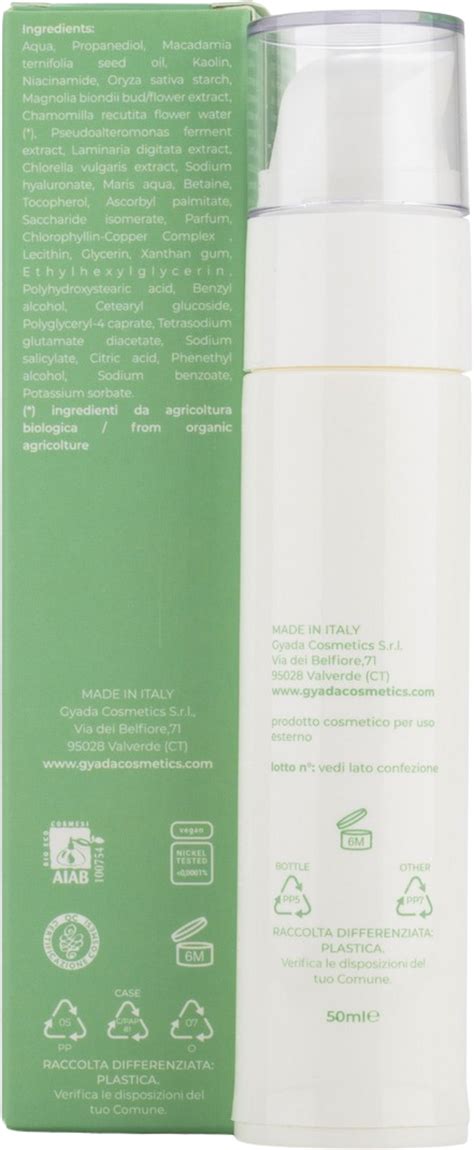 Gyada Cosmetics Re Purity Skin Face Cream Gel 50 Ml Ecco Verde