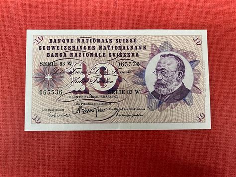 10 Franken Note 1973 Wenig Gebraucht TOP Kaufen Auf Ricardo