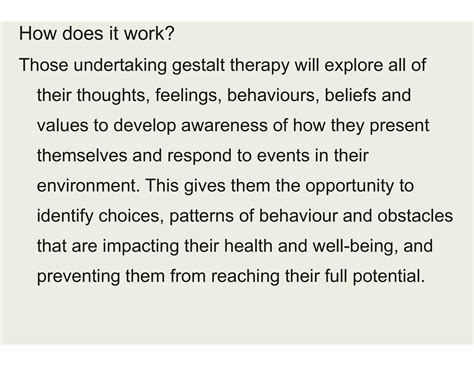 Gestalt Counselling Ppt