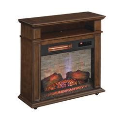 Chimneyfree Galena Walnut Brown Electric Fireplace Entertainment