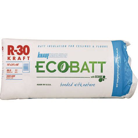 Knauf Insulation B17E R30K Insulation, 48 in L, 24 in W, R30 R-Value ...