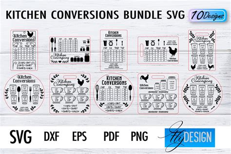 Kitchen Conversions Laser Cut Svg Kitchen Svg Design Cnc Files So