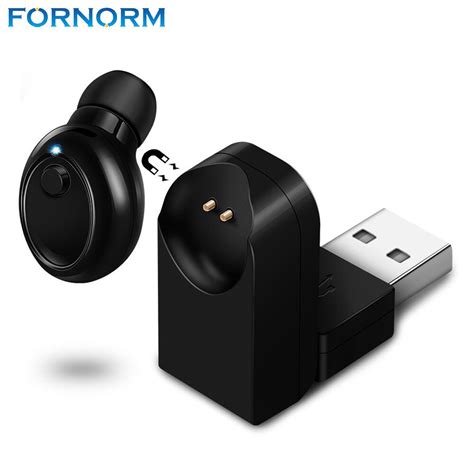 Fornorm Mini Wireless Headset Bluetooth Earphone Magnetic Mono Small Single Earbuds Hidden ...