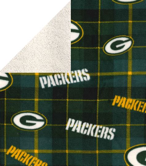 Green Bay Packers Sherpa And Fleece Fabric Plaid Joann