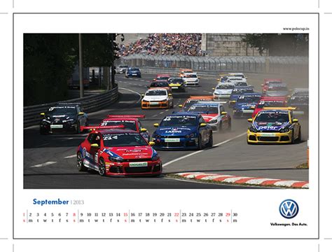 Volkswagen Motorsport Calendar 2013 on Behance