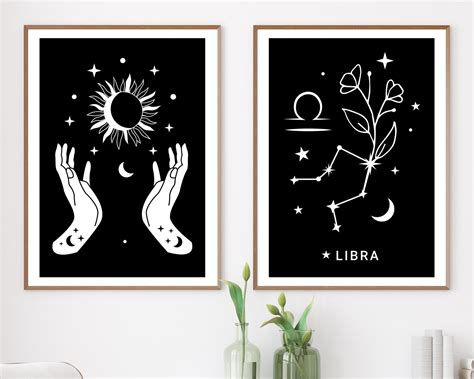 Libra Zodiac Art, Libra Constellation, Libra Digital Art Print, Libra Wall Decor, Libra Artwork ...