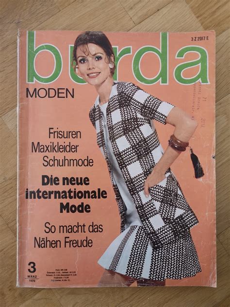 Burda Moden Fashion Magazine Vintage Schnittmuster 70er Jahre | Etsy