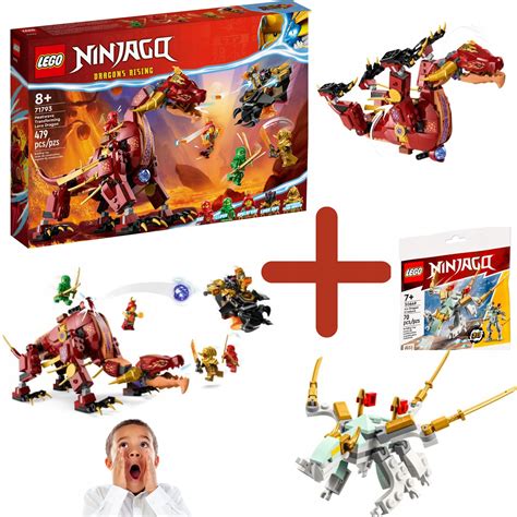 Lego Ninjago Lawowy Smok Zmieniaj Cy Si W Fal Ognia Lego