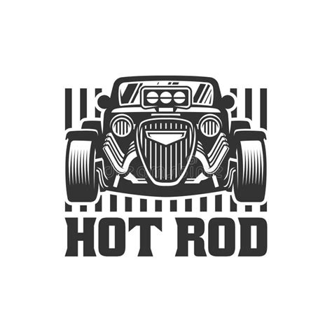 Hot Rod Car Logo HotRod Vector Emblem Vector Hot Rod Car Logo Stock Vector Illustration Of