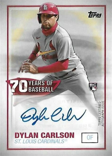 Dylan Carlson Topps Ya Dc Years Of Baseball Auto Price Guide