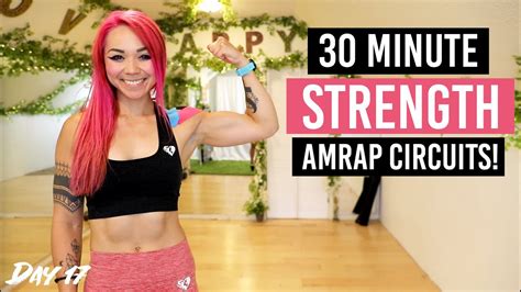 30 Minute Full Body Strength Workout Amrap Circuits Day 17 Summer Shred 30 Youtube