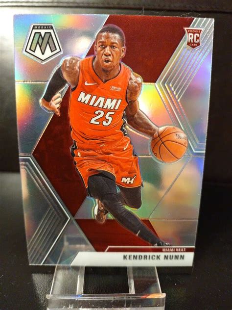 Kendrick Nunn Panini Mosaic Heat Rc Rookie Silver Prizm Ebay