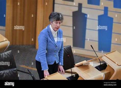 Edinburgh Scotland, UK 30 January 2024 Liz Smith MSP at the Scottish Parliament. credit sst ...