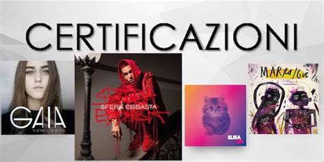 Certificazioni Esordio Col Botto Per Sfera Ebbasta Che Conquista Il