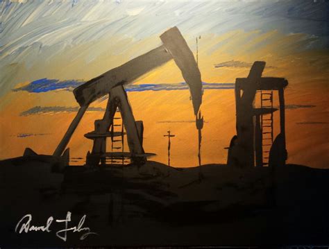 Pin By Persistence In Arts On Oil Field On Canvas Painting Art Oilfield