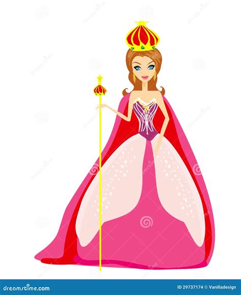 Cartoon Queen Stock Illustration Illustration Of Cute 29737174