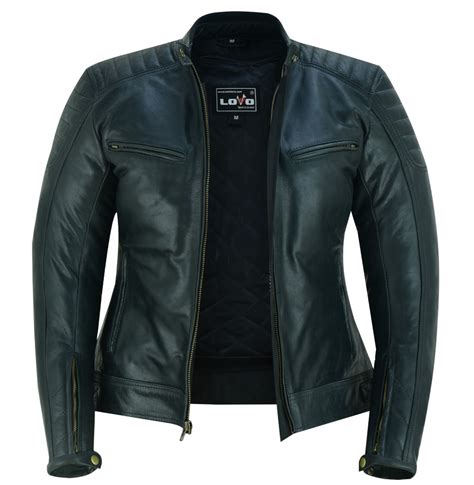 Lvzc Vintage Chaqueta De Cuero Para Moto Mujer D S Moto