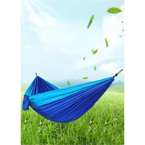 Hamac D Ext Rieur Simple En Tissu De Parachute Double Couleur En Nylon