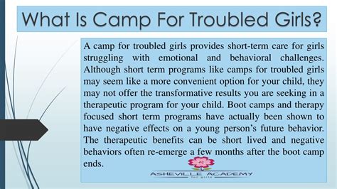 Ppt Camp For Troubled Girls Powerpoint Presentation Free Download