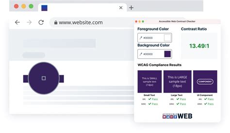 Web Accessibility Color Contrast Checker - Conform to WCAG