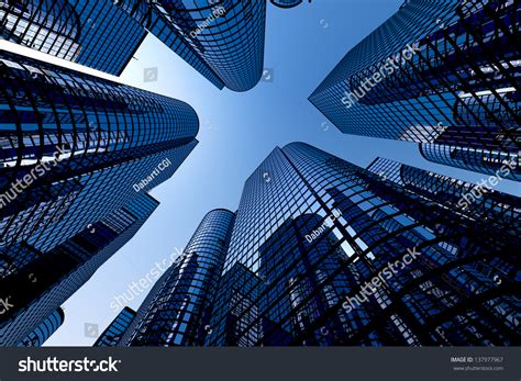 Low Angle Shot Modern Glass City Stock Photo 137977967 | Shutterstock