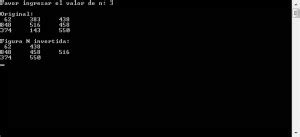 Arrays Visualstudio C Figura N Invertida Tutorias Co