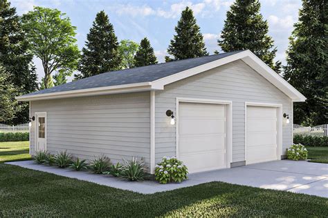 2-bay Garage Plan on a Square Footprint - 623102DJ | Architectural Designs - House Plans