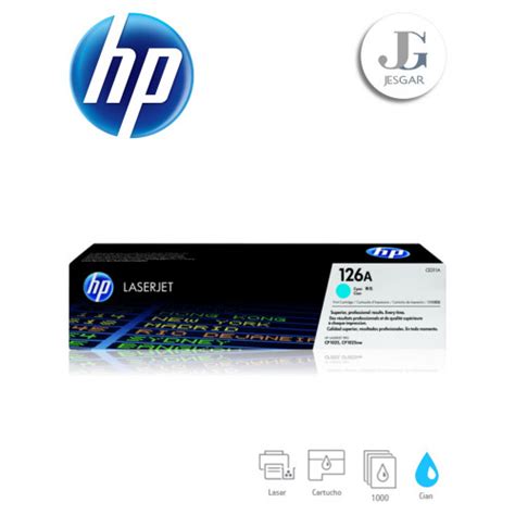 TONER HP 126A Cyan Cian CE311A LaserJet Pro CP1025 CP1025nw