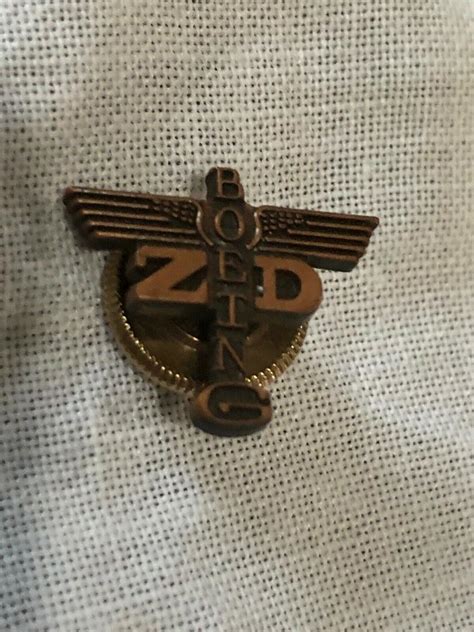 Vintage Boeing Zd Zero Defect Service Pin And Screw Back 2090675191