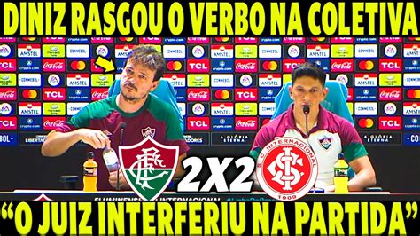 Diniz Rasgou O Verbo Na Coletiva O Juiz Interferiu Na Partida