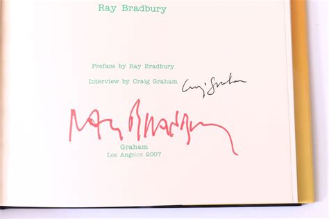 Ray Bradbury Editor Futuria Fantasia Graham Signed First