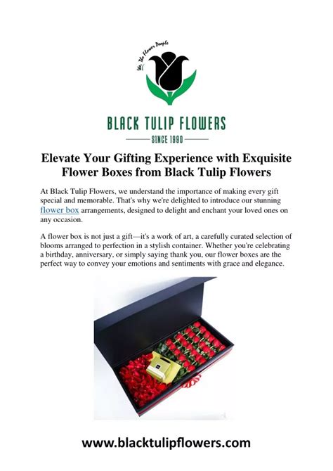 PPT Elevate Your Gifting Experience With Exquisite Flower Boxes From