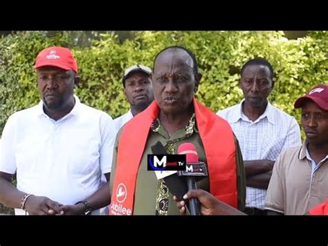 Nakuru Jubilee Party Leaders Press Briefing Ahead Of Anti Government